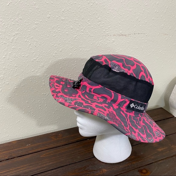 Columbia Hat Kids Omni Shade Hat Camo Sun One Size Camo Pink and gray breathable - Picture 2 of 5